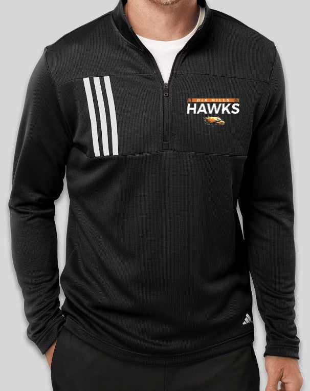 Hawks Adidas Men's 3-Stripe 1/4 Zip